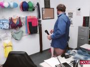 Amazing shoplifter petite Lily Glee gets her little bouncy ass drilled by a horny guard.