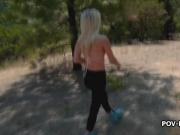 Blonde girlfriend suck dick riverside on sex tape