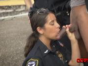 Face sitting and more hardcore interracial sex with these big booty MILF cops.