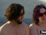 Swinger couples TRY outdoors PREGAME before ORGY