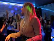 Horny girls get totally delirious and naked at hardcore party