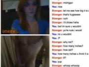 Omegle Blonde reaction on masturbation - JucyCam