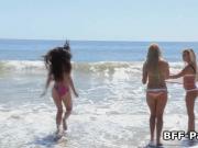 Lucky lifeguard fucks bikini teens
