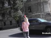 Broke bigtit amateur teen fucked outdoors