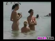 Naked Mothers At The Beach