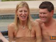 Playing sex games at the pool with swingers makes everything better and hotter than ever