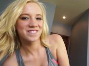 Hot ass blonde teen railed by pervert stepdad on the couch