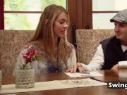 Couples go wild as they meet and greet at the swingers house