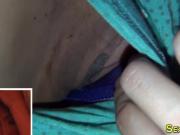 Asian teen babe gets fondled