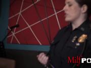 Horny milf cops get their mouths stuffed with a BBC
