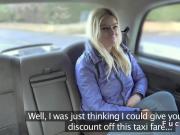 Blonde banged in uk cab till facial