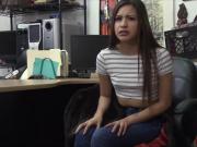 Sexy hot teen fucked in the pawnshop for more cash