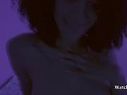 From black light to hot fuck with ebony girlfriend