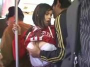 White Teen Fucked in Osaka Public Bus!