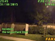 Stunning brunette babe fucked on the graveyard by the cop