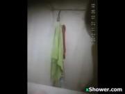 Teen Spied On Taking A Shower