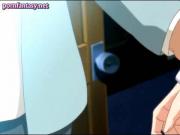 Incredible anime vixen gives blowjob