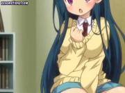 Busty anime teenie sucks with lust