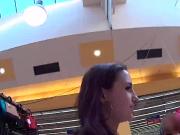 Stellar czech chick was seduced in the shopping centre and rode in pov
