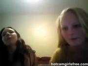 Amateur Lesbians going wild on web cam