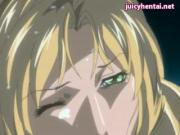 Anime lesbo gets drilled 