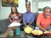 Dad and patron's teen missionary creampie Liza and Glen hit the