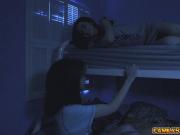 Stepdad sneakily jizzed over Lilys pretty face