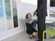 Job interview ends with bbc hammering for hot milf