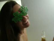 Horny teens group fuck on St Patricks Day