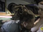 Mechanic shop owner is caught milf cops running a chop chop