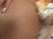 Teen hottie masturbates and gapes her beaver with sex toys