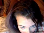 Blowjob hard pounding and facial with horny teen brunette live at sexycamx.com