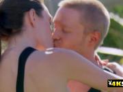 Sensual vibes with fun and softcore sex games outdoors!
