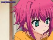 Sweet hentai redhed fingering