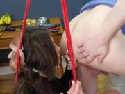 Hot teenie is brought in anal assylum for painful treatment