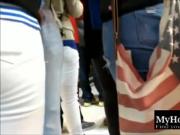 4 COLLEGE YOUNG GIRLS TIGHT ASSES IN JEANS HIDDEN CAM