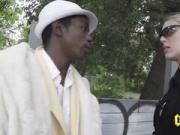 Learning a lesson for breaking the law with two slutty MILFs at jail.