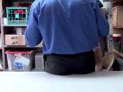 Naughty redhead teen suspect punish fucked on CCTV