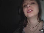 POV fucking busty oiled teen babe