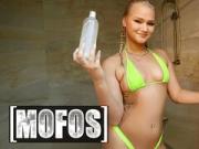 MOFOS - Harley King Takes A Shower Before Going Inside Charles Dera's Home To Fuck...