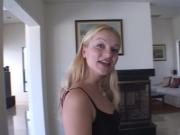 Perfect Blonde Babe Blows A Huge Dick Shamelessly