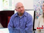 Big titty swinger babe is getting her nipples licked in a limousine.