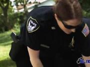 Cops get into a foursome with a black dude with a massive cock ready to fuck three...