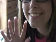 Hot Blonde Teen Babe Breanna loves to dance and twerks her sexy nice ass on cam..S...