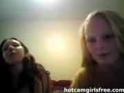 Amateur lesbians going wild on webcam 1