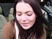 Hitchhiker Vanessa Decker fucking a hunk stranger