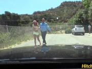 Pink haired teen babe Aidra Fox slammed by the horny cop