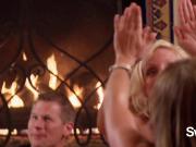 Amateur Swinger couples play games
