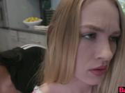 Violet Storm catches her stepmom jerking off her stepbrother