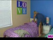 Blonde MILF Giving Head On The Bed
